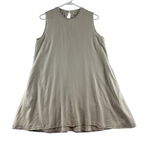 Simply Noelle Sleeveless Shift Dress Women's Small Medium Cream Ivory Classic